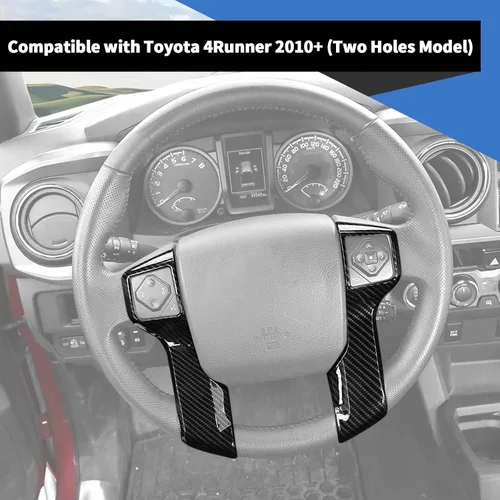 Vista 3 de Voodonala Funda decorativa para volante de 4Runner para Toyota Tacoma 2014-2021 Tundra Sequoia 2018-2021 Toyota 4Runner SUV 2010-2021