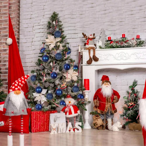 Vista 4 de GOODLYGHTS 30 Adornos de Bola de Navidad, 1.18" Decoraciones de Árbol de Navidad Irrompibles, Bola Colgante Perfecta para Decoración de Fiestas