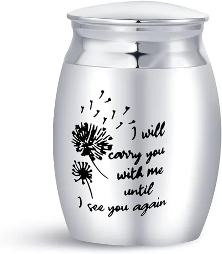 Vista 12 de Keep Loving - Mini urna de cremación para cenizas humanas, familiares, amigos, mamá, papá, hija, hermana, hijo, hermano, recuerdo conmemorativo