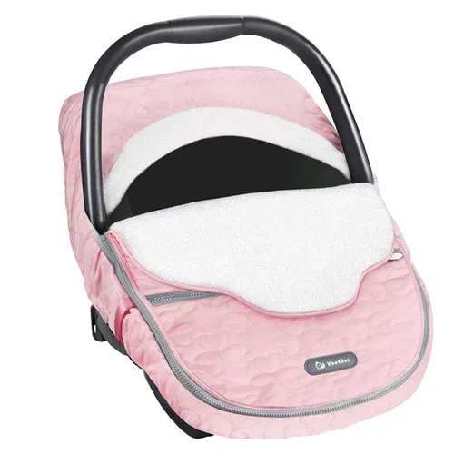 Vista 10 de Yoofoss Funda para Asiento de Coche de Bebé Cubiertas de Capota de Asiento de Coche de Invierno para Proteger al Bebé del Viento Frío, Funda