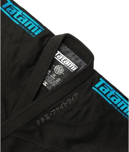 Vista 9 de Tatami Fightwear Estilo Black Label Jiu Jitsu Gi para hombre con chaqueta de tejido perla premium de 550 GSM, pantalones BJJ y bolsa