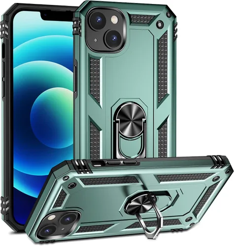 Vista 14 de Korecase Funda para iPhone 8, protección de cámara, armadura militar, doble capa, soporte compatible con iPhone 6 6s y iPhone 7 8, color negro