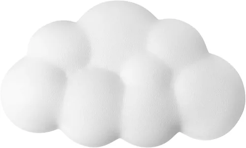 Vista 10 de Cloud - Cojín ergonómico para reposamuñecas de piel sintética suave con espuma viscoelástica para aliviar el dolor de muñeca, almohadilla con base