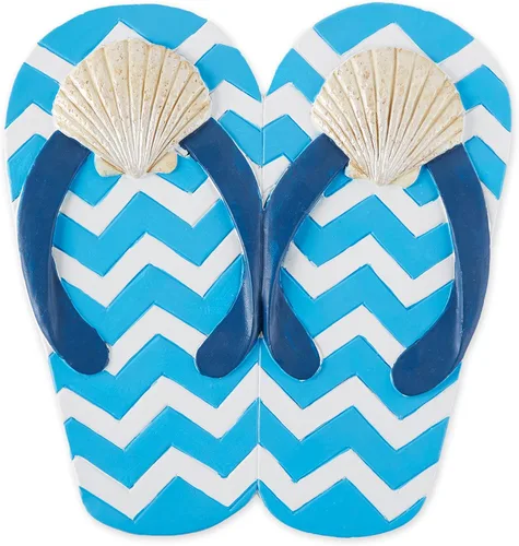 Vista 13 de DII Colección Cement Stepping Stone - Chanclas decorativas coloridas de 9 x 9.5 pulgadas, estrellas de mar
