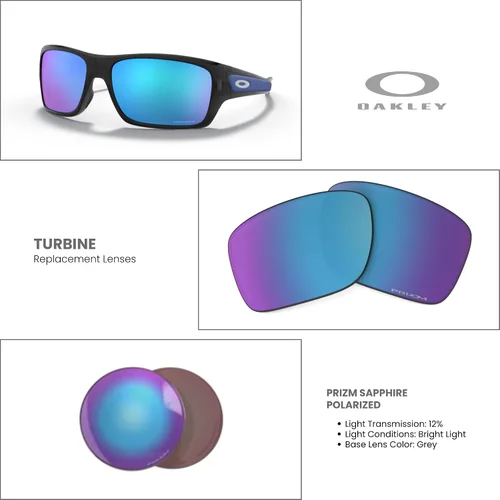 Vista 21 de OAKLEY Original Turbine OO9263 PRIZM Trail Replacement Lenses For Men For Women+ Bundle Microfiber Pouch -FRAMES NOT INCLUDED