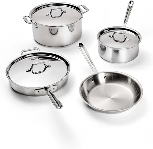 Vista 11 de All-Clad Juego de utensilios de cocina de acero inoxidable D3, 6 piezas