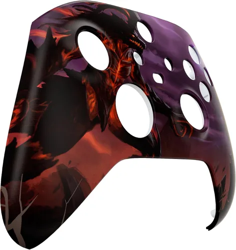 Vista 4 de eXtremeRate Dragon King - Carcasa para controlador Xbox Series X y S modelo 1914, placa frontal de repuesto personalizada para controlador Xbox Core