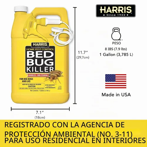 Vista 6 de Harris Bed insecticida, spray de galón