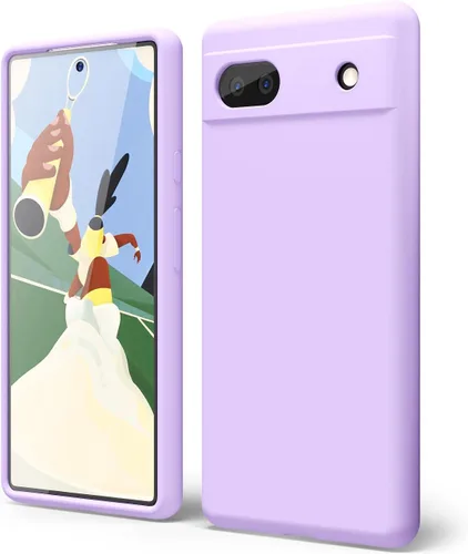 Vista 174 de oakxco para Google Pixel 6A Funda de teléfono de silicona líquida, diseño estético lindo y delgado para mujer y niña, cubierta de gel suave, lisa