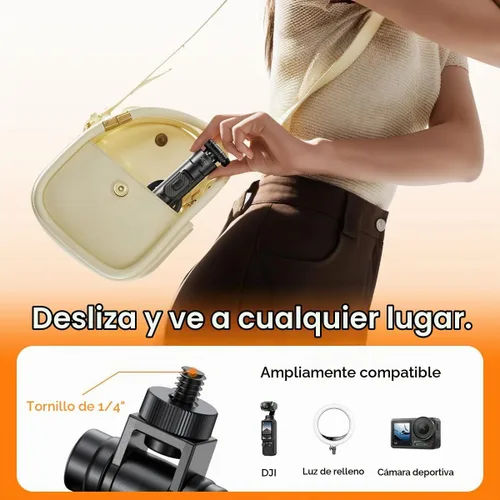 Vista 8 de Trípode magnético para teléfono, trípode ajustable y plegable de 51 pulgadas para iPhone con control remoto, fuerte soporte magnético para selfie