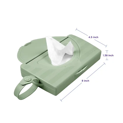 Vista 6 de Ubbi Dispensador de toallitas para bebés, salvia Verde salvia