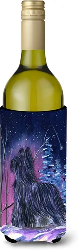 Vista 208 de Caroline's Treasures SS8447CC Starry Night English Bulldog - Enfriador para latas o botellas, lavable, funda plegable con aislamiento para bebidas