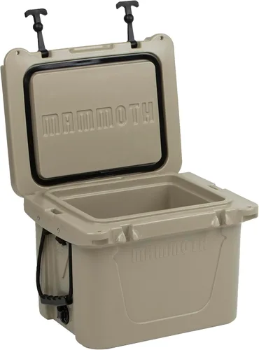 Vista 2 de Mammoth Ranger 25 - Hielera rígida aislada con capacidad de 25 cuartos de galón, capacidad para 30 latas, ideal para barco, campamento, bronceado