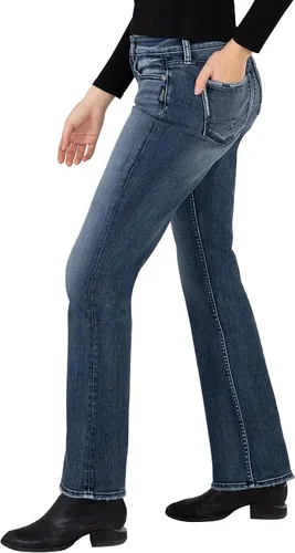 Vista 2 de Silver Jeans Co. Women's Elyse Mid Rise Slim Bootcut Jeans