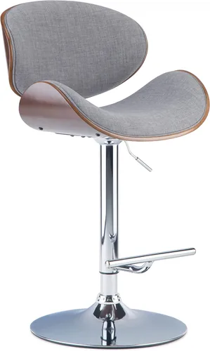 Vista 21 de SIMPLIHOME Marana - Taburete de bar giratorio ajustable, altura del asiento de 37 a 45 pulgadas, taburete tapizado en piel sintética vegana negra