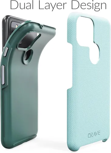 Vista 5 de Crave Funda para Pixel 5, Funda de la Serie de Protección Dual Guard para Google Pixel 5 - Aqua