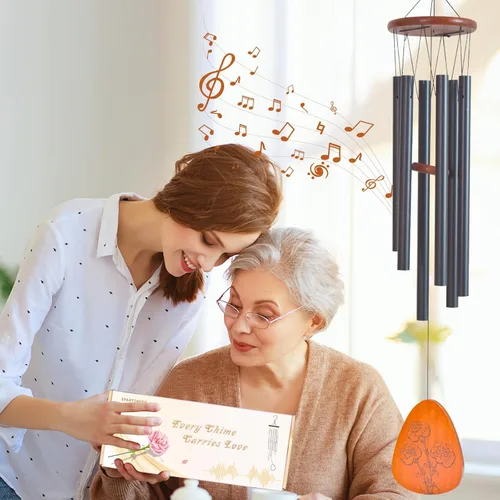 Vista 5 de Campanas de viento para mamás, regalos para mamá, regalos de Acción de Gracias y Navidad, el mejor regalo para el día de la madre, regalo