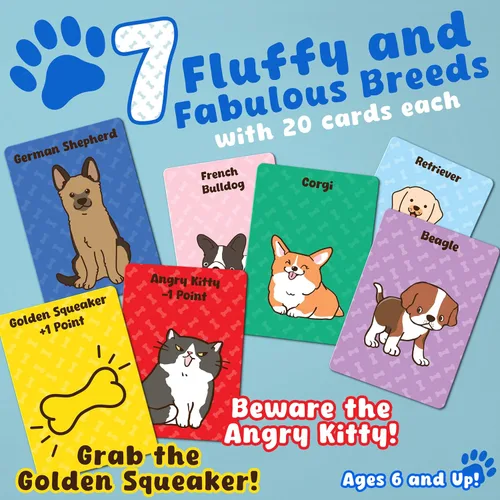 Vista 2 de Juego de cartas para cachorros, juego familiar y de memoria para niños, a