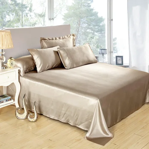 Vista 8 de LilySilk Sábanas de seda natural 25 Momme, refrescantes, de lujo, para viajes, ropa de cama Twin Black