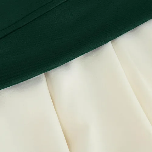 Vista 7 de Vestidos de regreso a casa para Mujer, Sudadera de Manga Larga, minivestidos de retales Vestido tipo Jersey