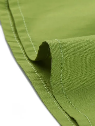 Vista 5 de Allegra K Vestido camisero casual de negocios para mujer, manga 34, con botones, para el trabajo, verano, mini vestidos