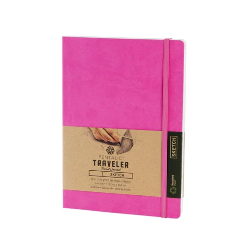 Vista 37 de Cuaderno de bocetos Travelers Dot Grid Pentalic Art, libre de ácidos