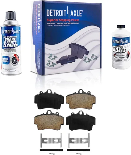 Vista 120 de Detroit Axle - Pastillas de Freno Delantero Izquierdo Reemplazo de Pinza de Disco para Dodge Ram 1500 Dakota Mitsubishi Raider - Juego de 3 piezas
