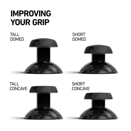 Vista 3 de SCUF Instinct Interchangeable Thumbsticks Black 4 Pack, Replacement Joysticks Only for SCUF Instinct Pro Performance Xbox Series XS Controller
