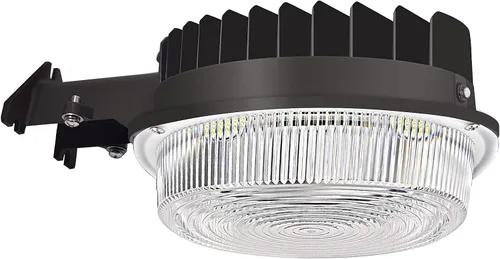 Vista 9 de Luz LED de granero, luz de patio al aire libre del atardecer al amanecer con fotocélula, ultra brillante 5000K luz diurna 7500lm, reemplazo de 500W