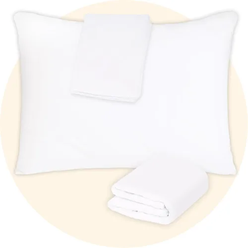Vista 8 de Safe and Sound Protector de almohada impermeable con cremallera, funda de almohada suave y transpirable de microfibra tamaño estándar, funda