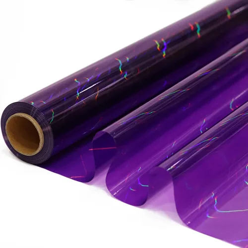 Vista 7 de CMFYHM Rollo de envoltura de celofán iridiscente negro I 86 cm de ancho X 30 m de largo I Celofán colorido perfecto para canastas, regalos