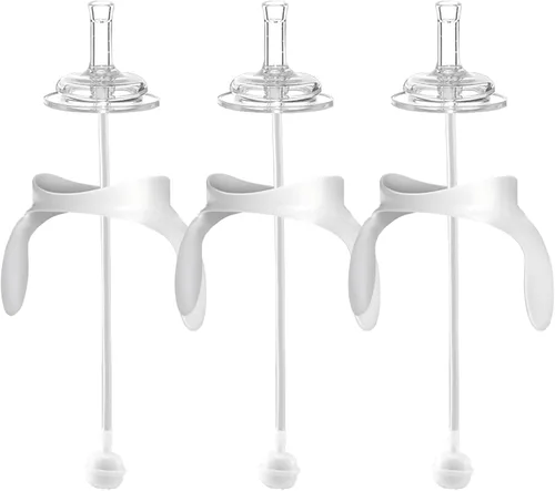 Vista 7 de Kit de conversión de vasos con boquilla para biberones anticólicos Philips Avent, tapa suave y bola pesada de transición con asas convertidor