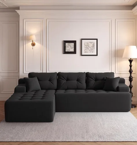 Vista 11 de Fond&Found - Sofá modular modular no requiere montaje, sofá modular de gran tamaño para sala de estar y oficina