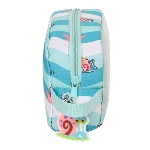 Vista 5 de Portameriendas Térmico Spongebob Stay positive Azul Blanco (21.5 x 12 x 6.5 cm)