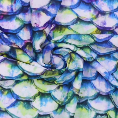 Vista 7 de Traje de baño de una pieza de manga larga para mujer, con estampado de sirena, cremallera, traje de baño de surf
