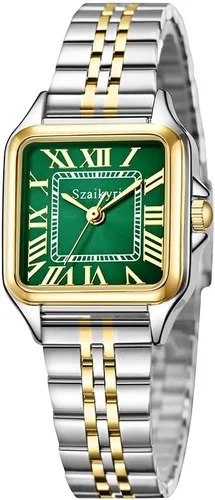 Vista 8 de Classic Relojes cuadrados de mujer con números romanos, de vestir, informal