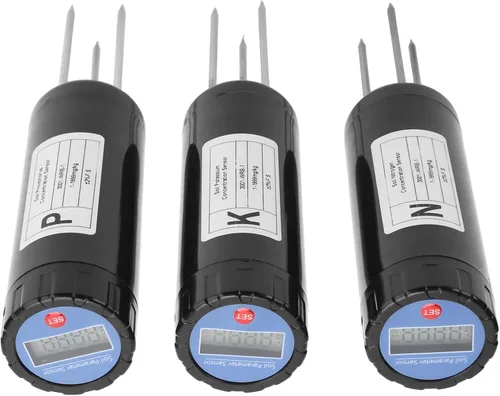 Vista 8 de Medidor de sensor de suelo, sensor de medidor NPK, probador de suelo, detector inteligente de fertilizantes de nutrientes, probador de suelo, kit