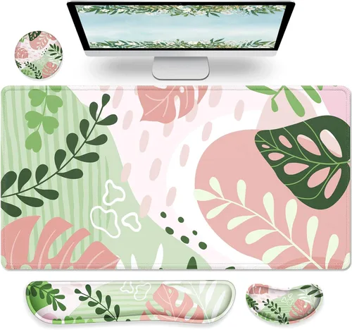 Vista 28 de Gimars Reposamuñecas para mouse, soporte de muñeca Pop It Fidget para aliviar la presión del mouse, almohadilla ergonómica de espuma viscoelástica