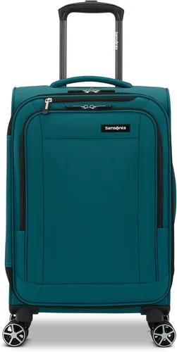 Vista 2 de Samsonite Saire LTE Softside - Maleta expandible con ruedas giratorias, Verde Pino, Saire Lte Softside - Equipaje extensible con ruedas giratorias
