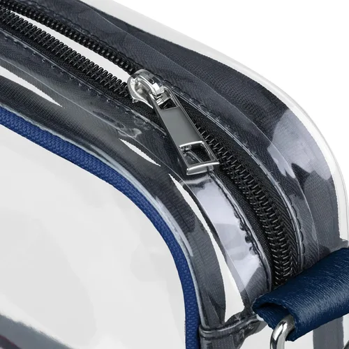 Vista 4 de FOCO NFL Womens NFL Team Logo Stripe Clear Crossbody Bag