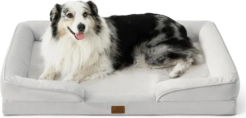 Vista 69 de Bedsure - Cama para gatos de interior, sofá cama lavable para perros muy pequeños, espuma de soporte con funda extraíble y lavable, forro Gris