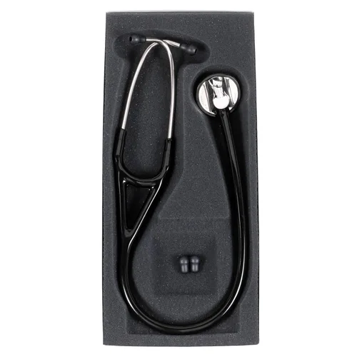 Vista 7 de 3M Littmann Master Cardiology - Estetoscopio 2160, pieza torácica de acero inoxidable, tubo negro de 27 pulgadas (paquete de 3)