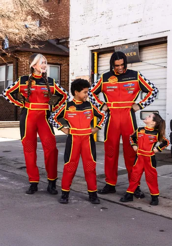 Vista 3 de Disfraz de Uniforme de Equipo de Boxes Cars de Disney y Pixar para Niño Pequeño Multicolor