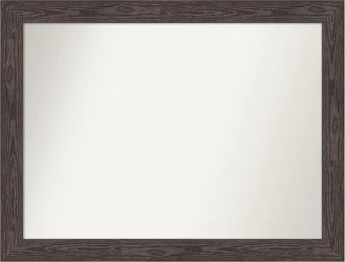 Vista 104 de Amanti Art Espejo personalizado, espejo de baño negro puente, espejo de pared o espejo de tocador de baño sobre el fregadero (26 x 26 pulgadas)