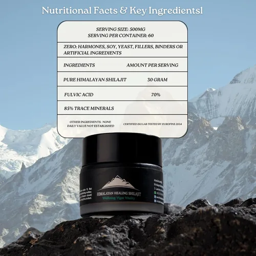 Vista 6 de Shilajit Resina Shilajit orgánica pura del Himalaya Resina Shilajit natural 100% Shilajit 85+ minerales traza para concentración, energía e