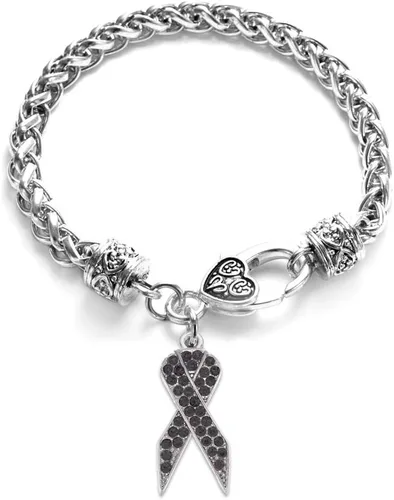 Vista 15 de Inspired Silver - Pulsera de plata con dije personalizado y circonitas cúbicas.