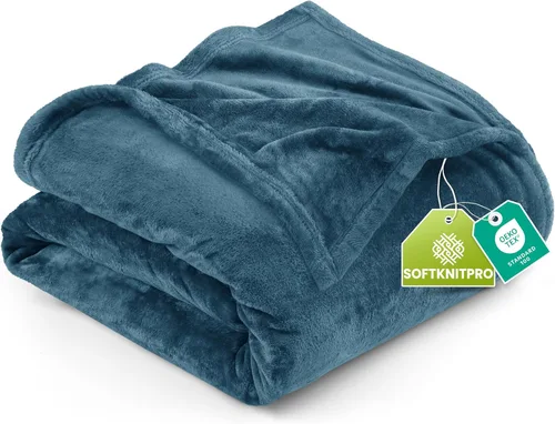 Vista 84 de Utopia Bedding - Manta de vellón de lujo, mullida, antiestática; manta de suave microfibra de 8.8 oz/yd² (300 g/m²) para sofá y cama; tamaño Gris