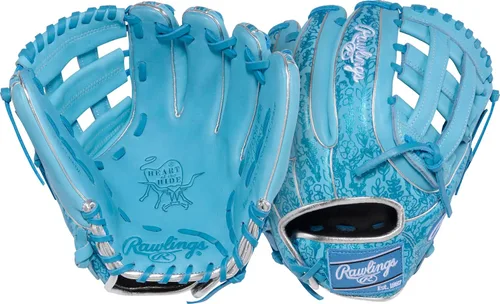 Vista 7 de 2026 Heart of the Hide Fastpitch Softball Gloves Premium Leather Camel / Azul marino Pro H Web