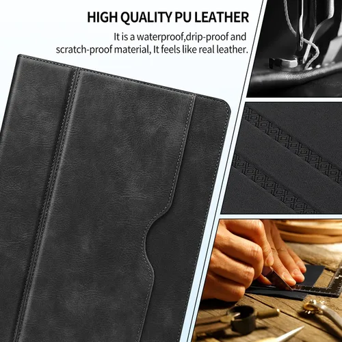 Vista 5 de H HOLIMET Funda para iPad Air de 3ª generación/iPad Pro de 10.5 pulgadas con soporte para lápiz, soporte de TPU suave, funda inteligente con función