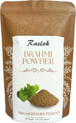 Vista 4 de Pure Brahmi Powder Polvo de bacopa Promueve el crecimiento del cabello (3.52 onzas)
